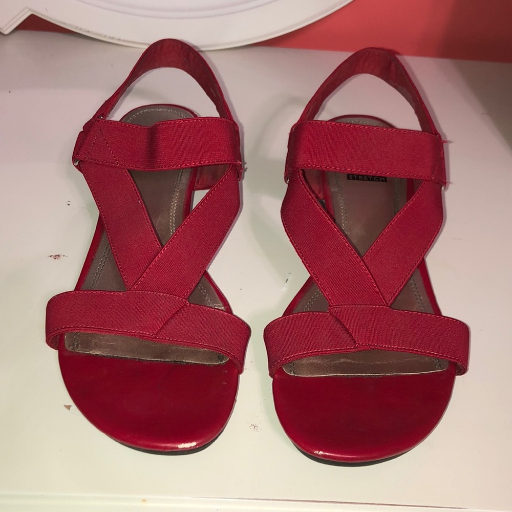 Red 1-inch heels